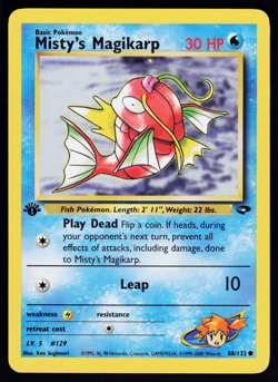 Misty's Magikarp 88/132 Pokemon Gym Challenge English 1st Edition - Image 1