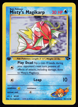 Misty's Magikarp 88/132 Pokemon Gym Challenge English 1st Edition - Image 2