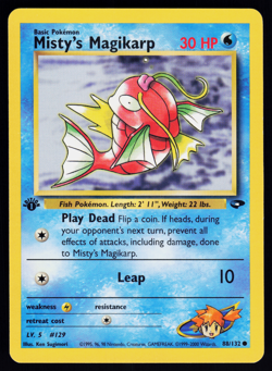 Misty's Magikarp 88/132 Pokemon Gym Challenge English 1st Edition - Image 4