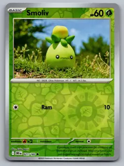 SMOLIV 021/182 COMMON DESTINED RIVALS POKEMON REVERSE HOLO NM - Image 1