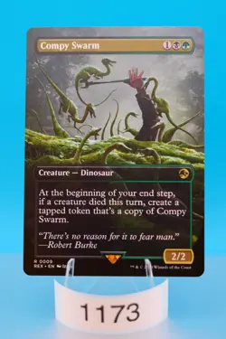 MTG Compy Swarm (Borderless) Universes Beyond: Jurassic Park Regular #9 - Image 1