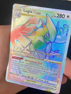 CARTE POKEMON LUGIA VSTAR 202/195 FR SECRETE RARE EB TEMPETE ARGENTEE - NEUF - Image 2