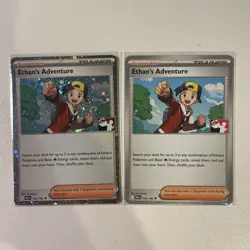Ethan's Adventure 165/182 Play! Pokemon Prize Pack BOTH Cosmo holo and non-holo - Image 1
