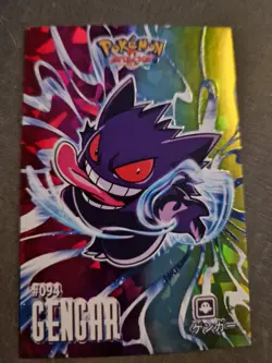 Pokemon Peru Exclusive Attack 2 Database Rainbow Holo Card Gengar - Image 1