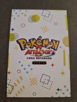 Pokemon Peru Exclusive Attack 2 Database Rainbow Holo Card Gengar - Image 2