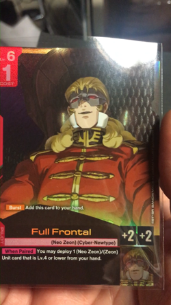 Gundam Card Game - Full Frontal C+ Textured Holofoil ST03 - NM - Image 2