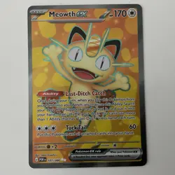 Meowth ex 107/088 - Full Art Pefect Order Pokemon TCG Card NM/M [2] - Image 1