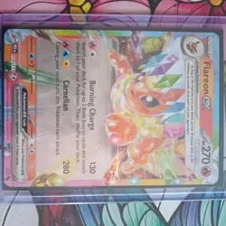 Pokemon TCG Flareon EX Prismatic Evolutions Card 14/131 Double Rare Near Mint - Image 1