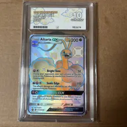 Pokemon TCG Altaria GX Full Art Holo Card SV77 Hidden Fates ACE 10 - Image 1