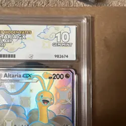 Pokemon TCG Altaria GX Full Art Holo Card SV77 Hidden Fates ACE 10 - Image 3