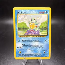 Squirtle 63/102 Common Base Set Unlimited WOTC Vintage Card NM Near Mint -j - Image 1