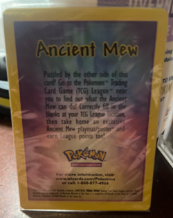 Pokemon Ancient Mew Holo Wizards of the Coast 1999 Card English - Image 1