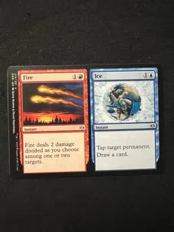 MTG Fire / Ice LP Split Card DMR 215 - Image 1