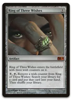Ring of Three Wishes #216 (LP) Magic 2014 M14 Magic MTG - Image 1