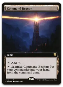 Command Beacon (Extended Art) #704 (NM) Commander Legends CMR Magic MTG - Image 1