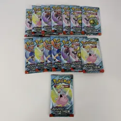 Pokemon Journey Together Booster Pack Bundle Lot of 15 Packs - Image 1