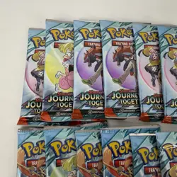 Pokemon Journey Together Booster Pack Bundle Lot of 15 Packs - Image 2