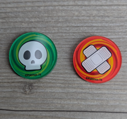Pokemon TCG Official Burn & Poison Plastic Counters I16 - Image 1