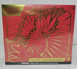 Pokemon Scarlet & Violet Base Elite Trainer Box ETB Koraidon Promo Pokemon TCG 820650854668 - Image 1