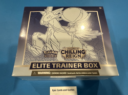 ( CHILLING REIGN Elite Trainer Box ) - Pokemon TCG - Sealed - ETB Sword & Shield - Image 1