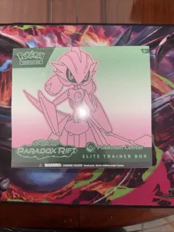 Pokemon Center Elite Trainer Box Scarlet & Violet Paradox Rift Exclusive TCG - Image 1
