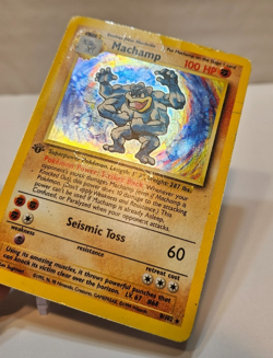 Machamp 8/102 Holo Rare 1st Edition Base Set Pokemon 1750 - Image 3