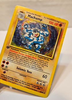 Machamp 8/102 Holo Rare 1st Edition Base Set Pokemon 1750 - Image 4