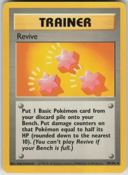 Pokemon TCG Revive Uncommon Base Set 089/102 - Image 1
