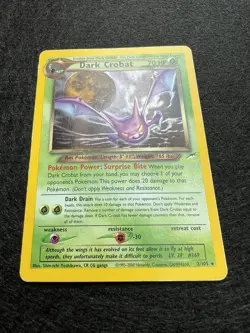 Pokemon TCG Dark Crobat Neo Destiny 2/105 Holo Rare - Image 3