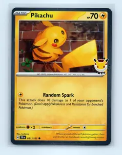 Pokemon tcg Pikachu (Pokemon Day 2026) Near Mint or Better Swirl! - Image 1