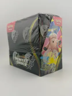Pokemon TCG Mega Evolution-Perfect Order Booster Display Box w/ Acrylic Case - Image 3