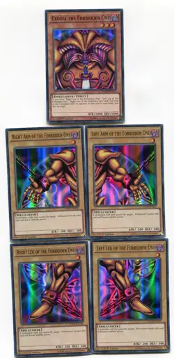 Yu-GI-OH Exodia The Forbidden One Set Komplett ALLE TEILE ULTRA RARE YGLD Set 91 - Image 1