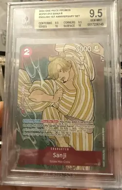 2024 One Piece English Version 1st Anniversary #013 Sanji BGS 9.5 - Image 1