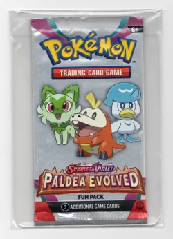 Paldea Evolved Pokemon TCG Fun pack (3 cards) New Sealed Sample Pack Canada Sale - Image 1