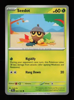 Seedot 003/162 Asako Ito SV05: Temporal Forces Pokemon Card - Image 1