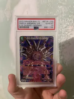 Dragon Ball Super Card Game Omega Shenron Unfeeling Retribution BT18-020 PSA 10 - Image 1