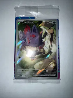 N's Zorua 189 Illustration Holo ETB Promo Journey Together Sealed Pokemon Card - Image 1