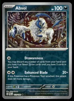Absol 113/182 Uncommon Paradox Rift Pokemon Reverse Holo Near Mint - Image 1