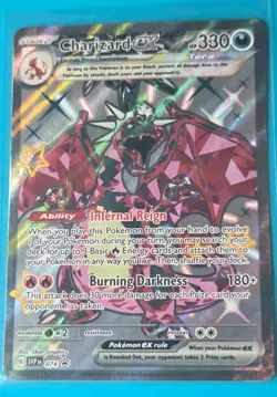 Pokemon TCG Charizard EX SVP Black Star Promo 074 Rare Holo Card - Image 1