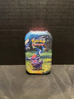 Pokemon TCG Mega Evolution Ascended Heroes Mini Tin Zorua Cramorant - Image 1