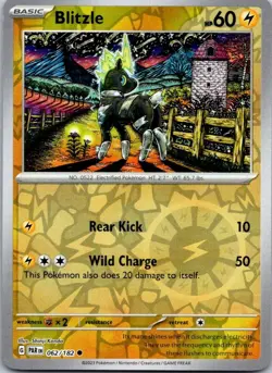 Blitzle 062/182 C Paradox Rift Pokemon Reverse Holo NM - Image 1