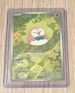 Pokemon Rowlet Foil 090/088 POR Basic Grass 80 HP Nintendo Ryoma Uratsuka - Image 1