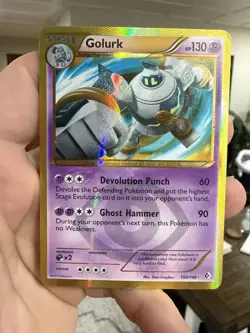 Golurk 150/149 - Pokemon TCG Boundaries Crossed Secret Rare MP Light Indent - Image 1