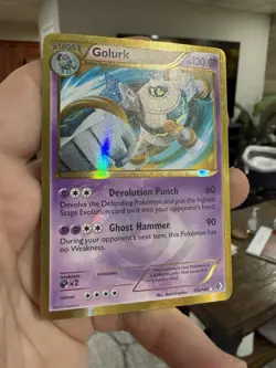 Golurk 150/149 - Pokemon TCG Boundaries Crossed Secret Rare MP Light Indent - Image 3