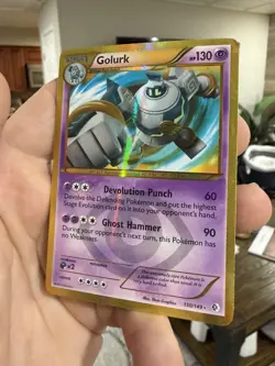 Golurk 150/149 - Pokemon TCG Boundaries Crossed Secret Rare MP Light Indent - Image 4