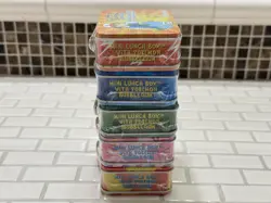 Pokemon Vintage 2002 Dart Mini Lunch Box Gum Tin 5pc Lot - Sealed New - Image 3