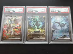 PSA 10 Reshiram Zekrom Kyurem SAR Seq Set Black Bolt White Flare Pokemon Japan - Image 1