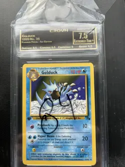 Pokemon Golduck 1999 No. 35 Pokemon Fossil - 1st Edition (grade 7.5) - Image 1