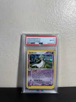 Pokemon 2003 Gardevoir Holo Ruby and Sapphire #7 PSA 8 - Image 1