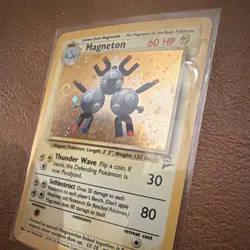Pokemon Magneton Base Set 2 Holo Rare 9/130 60 HP Wizards English 2000 - Image 3